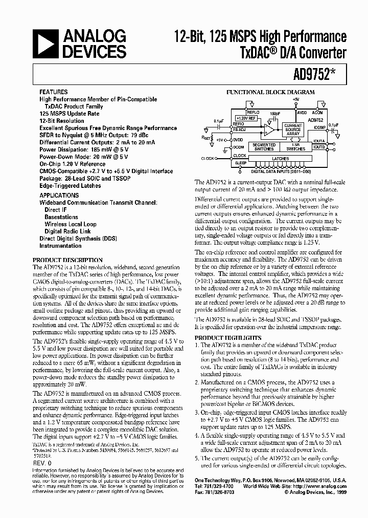 AD9752ARZ_4658314.PDF Datasheet