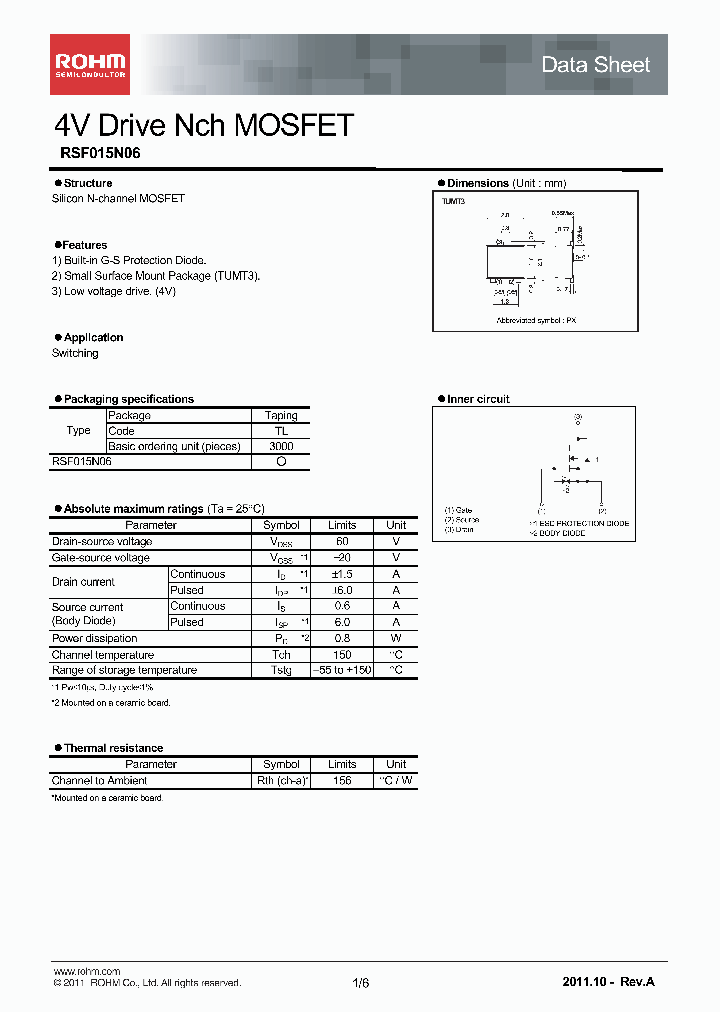 RSF015N06_4658318.PDF Datasheet