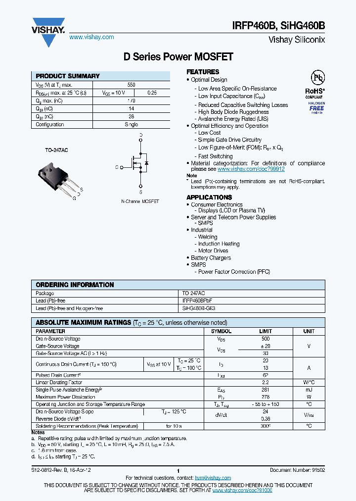 IRFP460B_4659818.PDF Datasheet