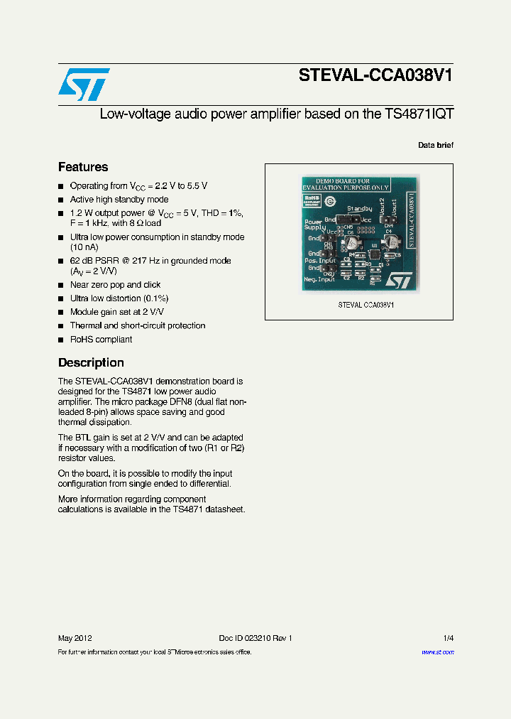 STEVAL-CCA038V1_4662803.PDF Datasheet