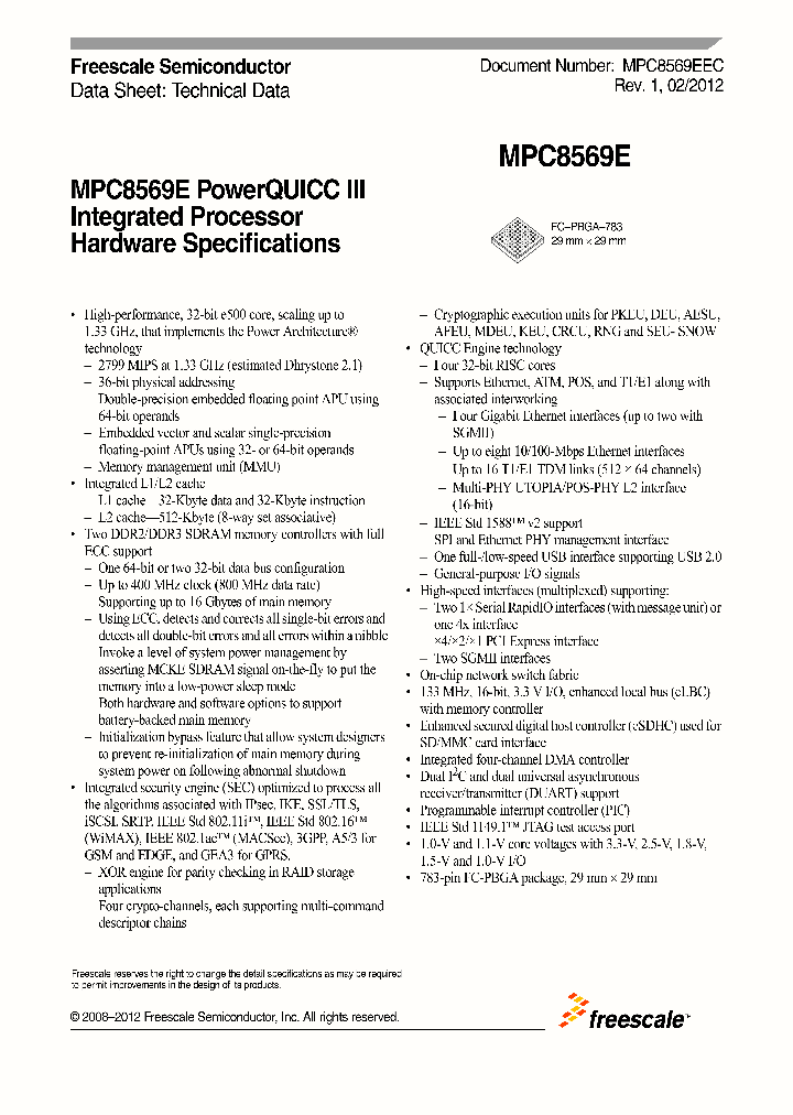 MPC8569E_4667797.PDF Datasheet