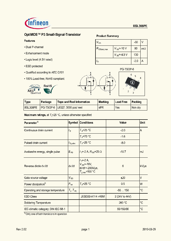 BSL308PE_4669723.PDF Datasheet