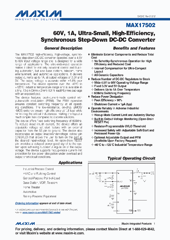 MAX17502_4677677.PDF Datasheet