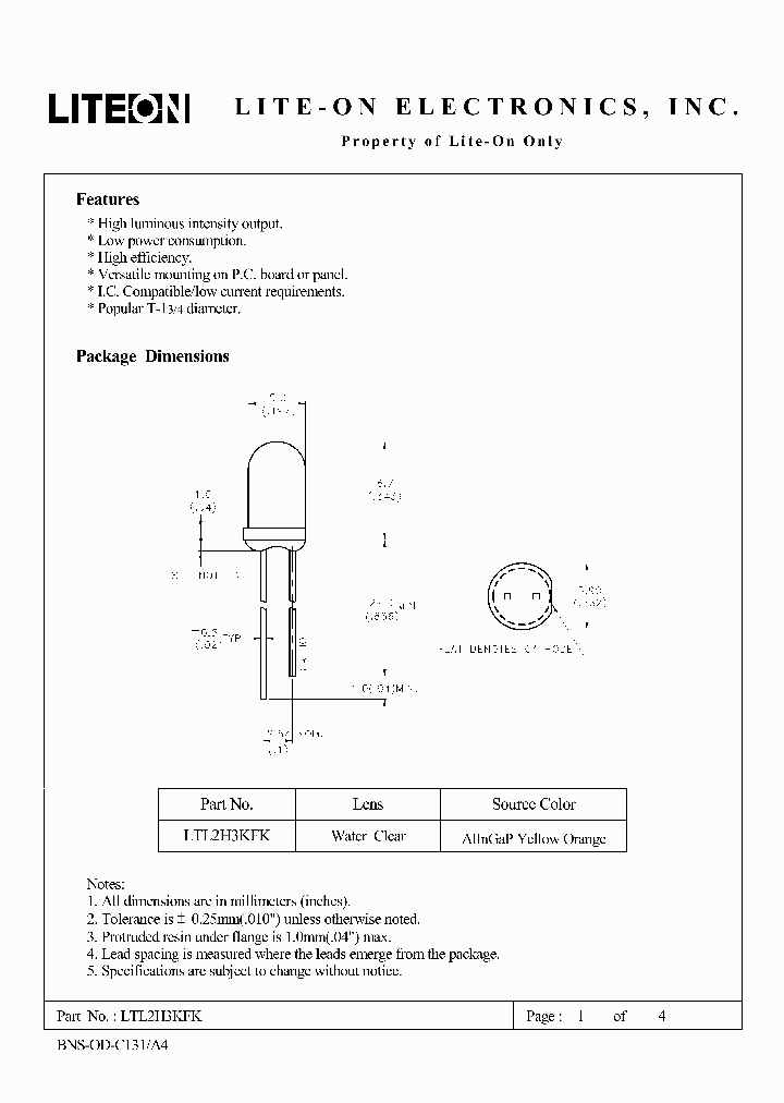 LTL2H3KFK_4676621.PDF Datasheet