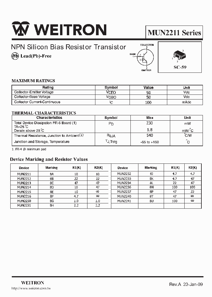 MUN221109_4682557.PDF Datasheet