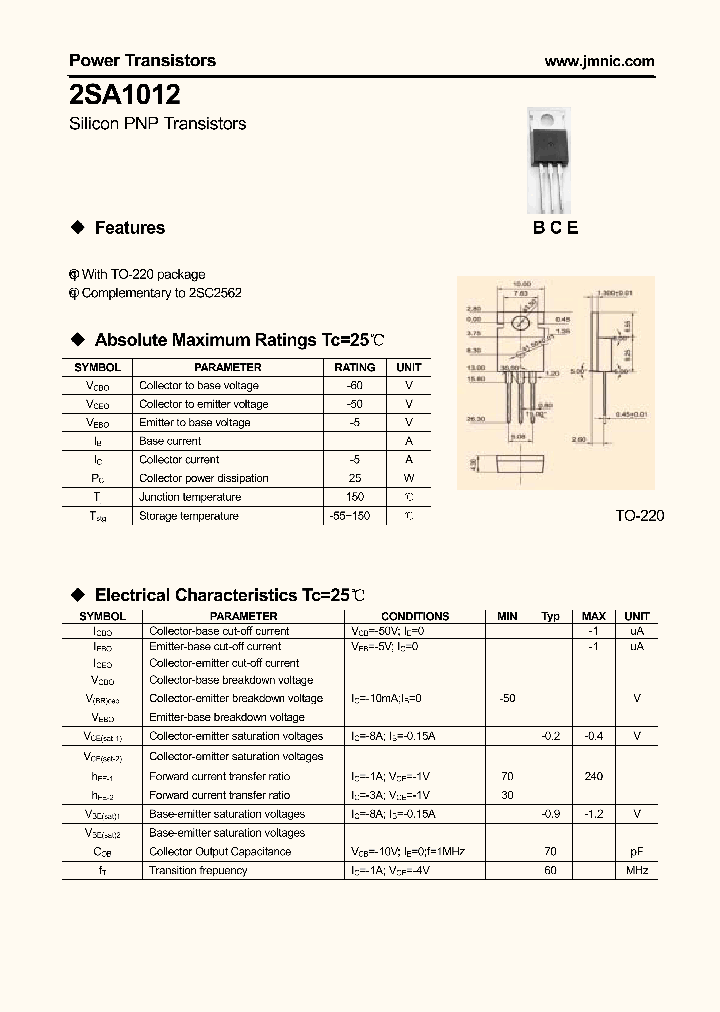 2SA1012_4684205.PDF Datasheet