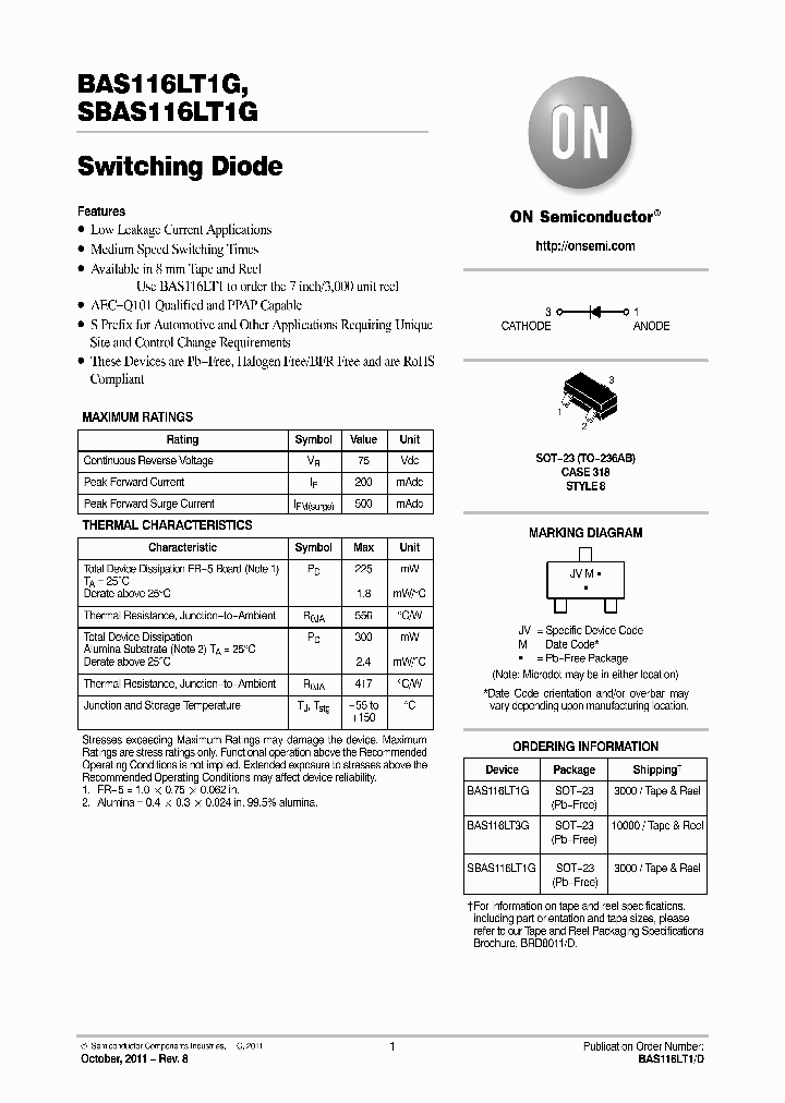 SBAS116LT1G_4683385.PDF Datasheet