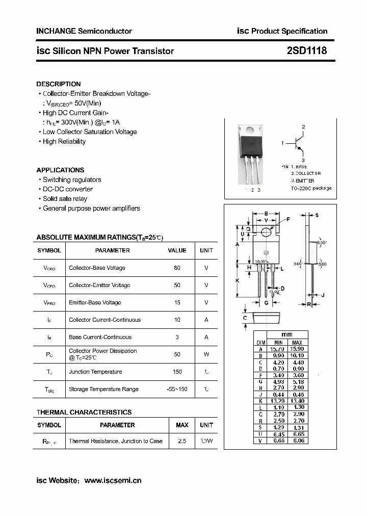 2SD1118_4684429.PDF Datasheet