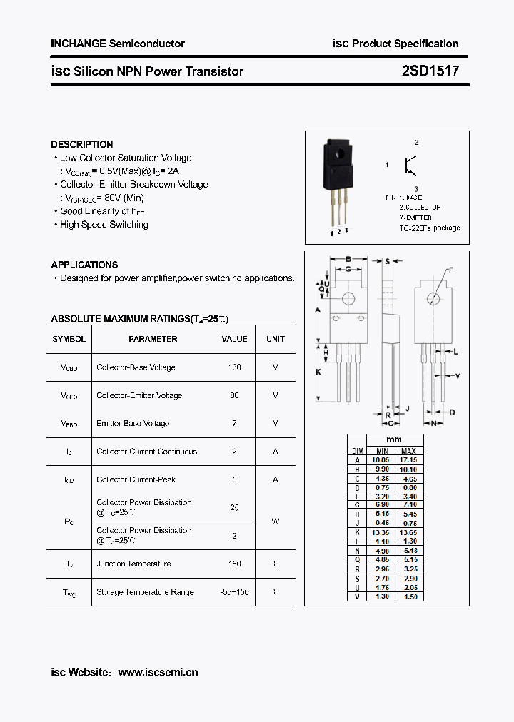 2SD1517_4684834.PDF Datasheet