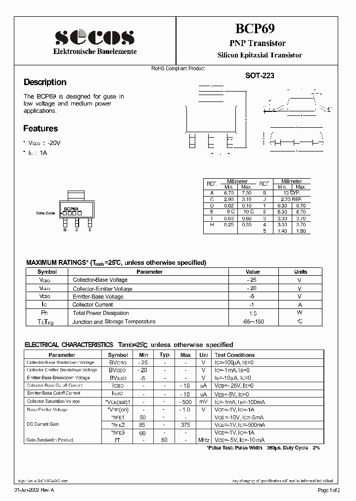 BCP69_4692438.PDF Datasheet