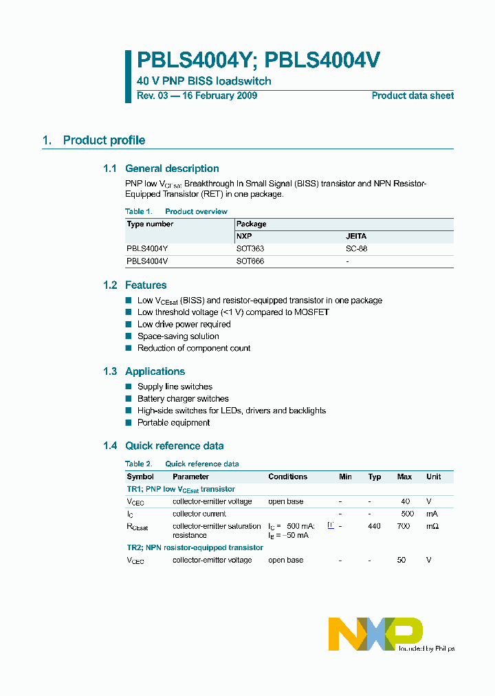 PBLS4004V_4696460.PDF Datasheet