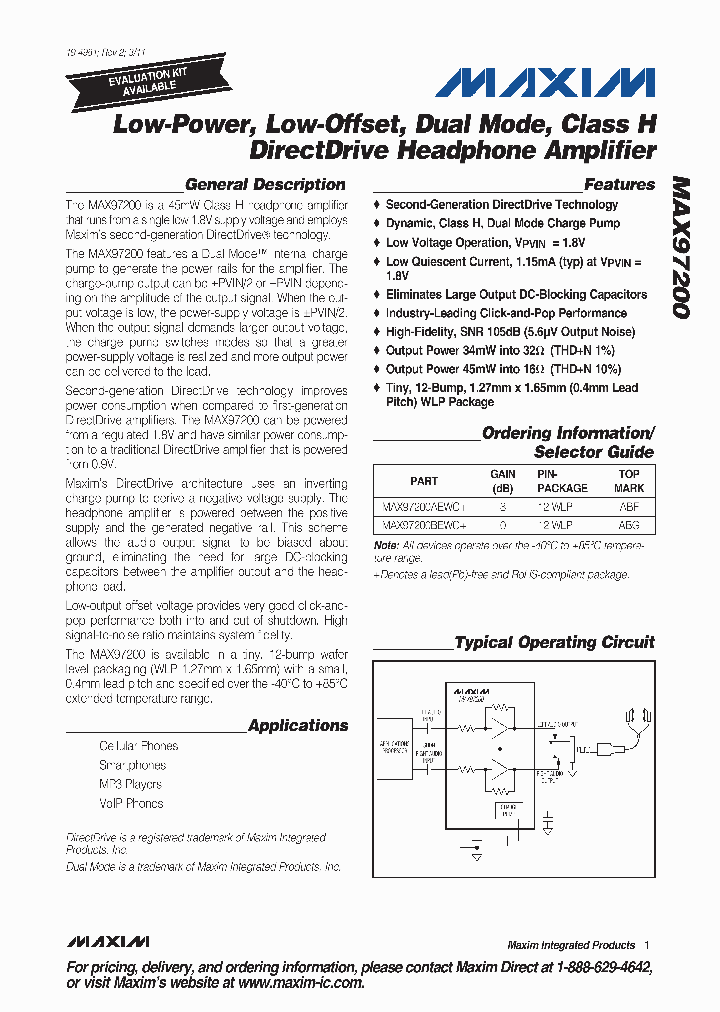 MAX9720011_4696860.PDF Datasheet