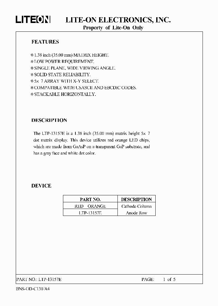 LTP-13157E_4698099.PDF Datasheet