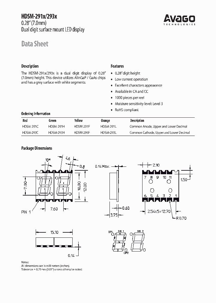 HDSM-291C_4698507.PDF Datasheet
