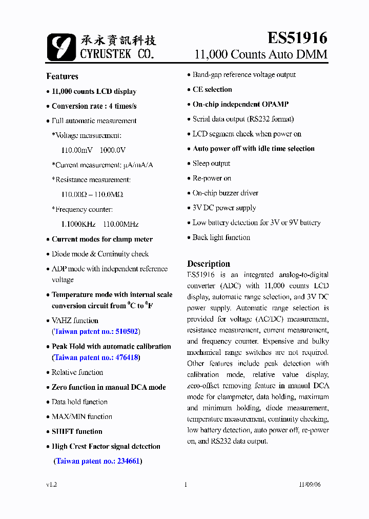 ES5191611_4700747.PDF Datasheet