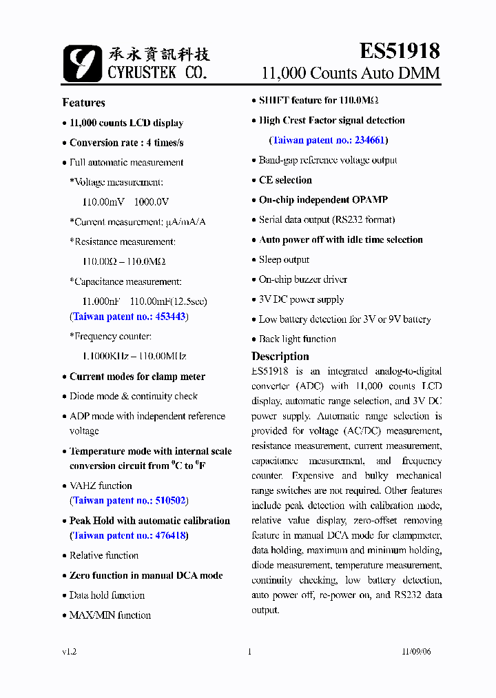 ES5191811_4700748.PDF Datasheet