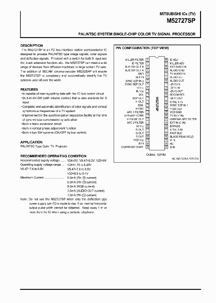 M52727SP_4701909.PDF Datasheet