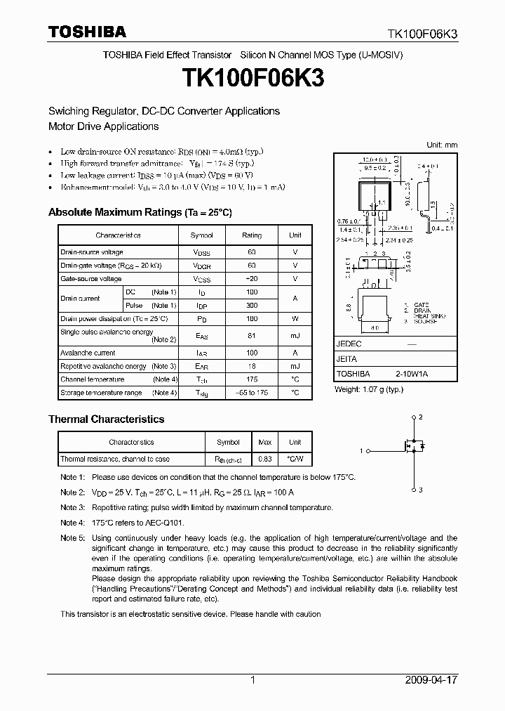 TK100F06K3_4703870.PDF Datasheet