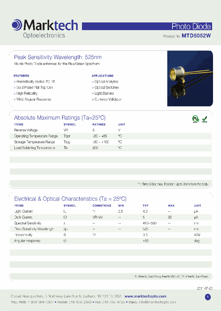 MTD5052W_4705274.PDF Datasheet