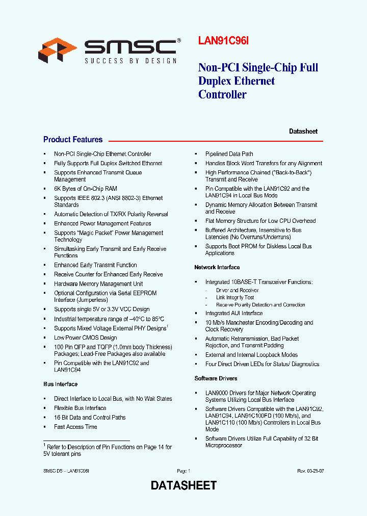 LAN91C96I_4706373.PDF Datasheet