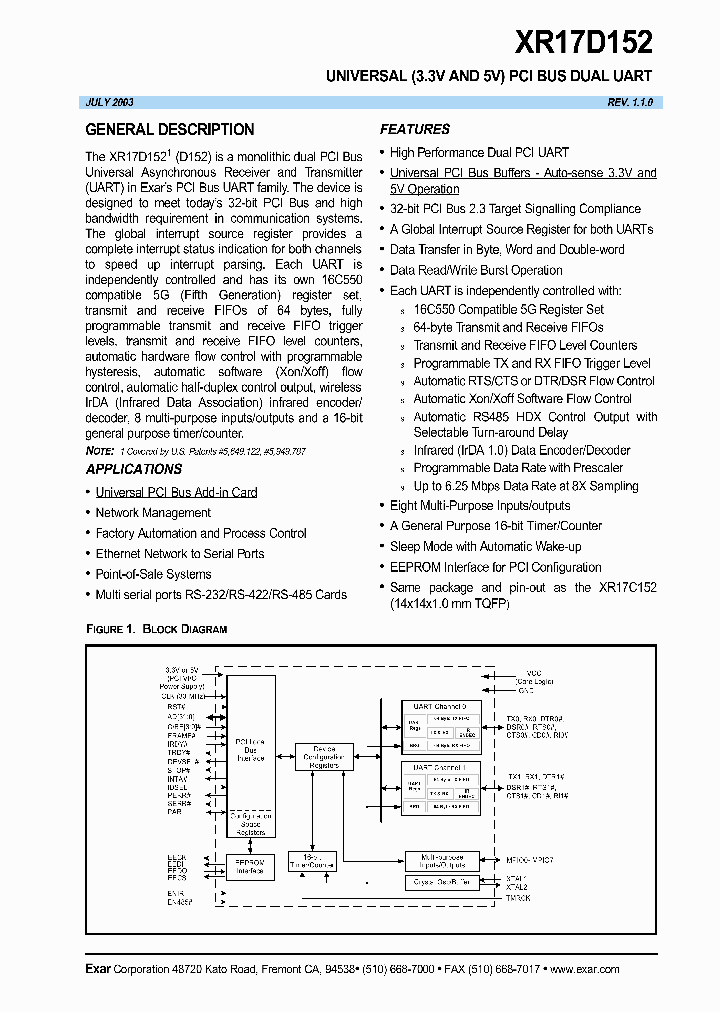 XR17D152_4710637.PDF Datasheet