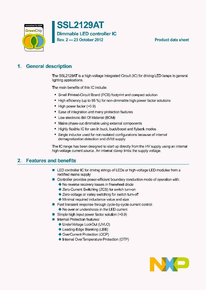 SSL2129AT_4710995.PDF Datasheet