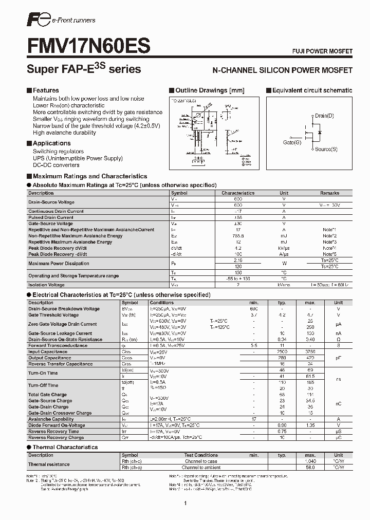 FMV17N60ES_4712619.PDF Datasheet