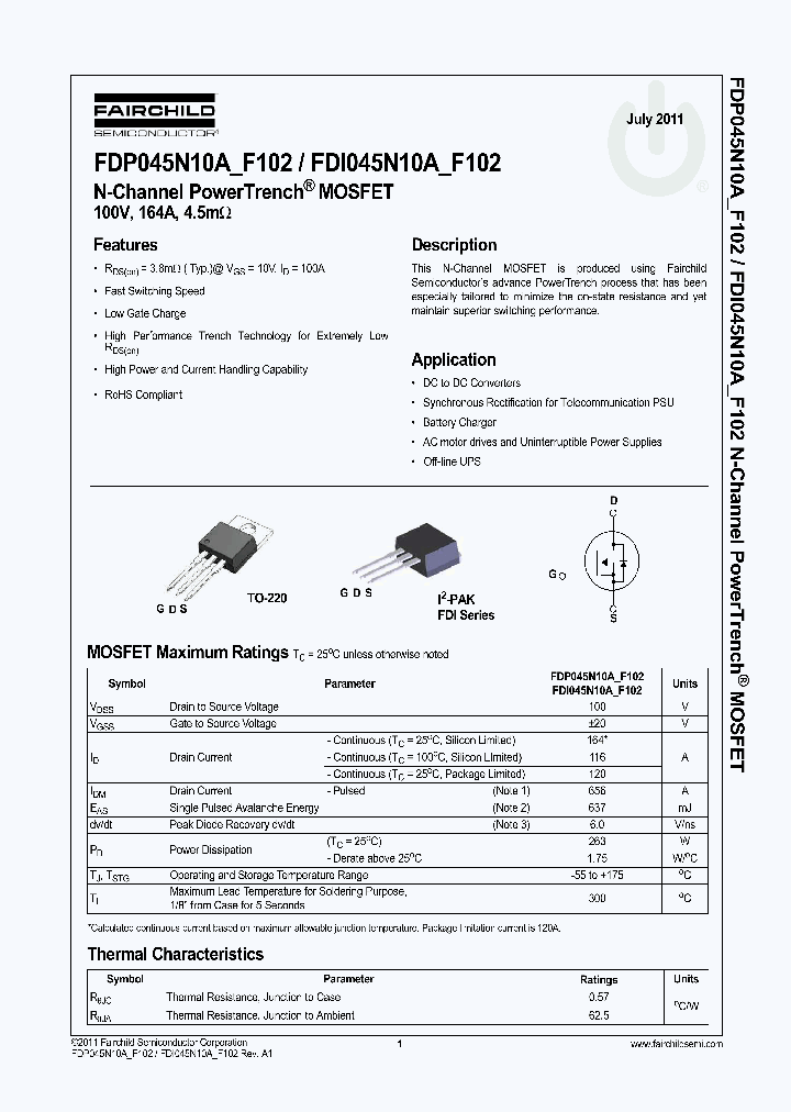 FDP045N10A_4712951.PDF Datasheet