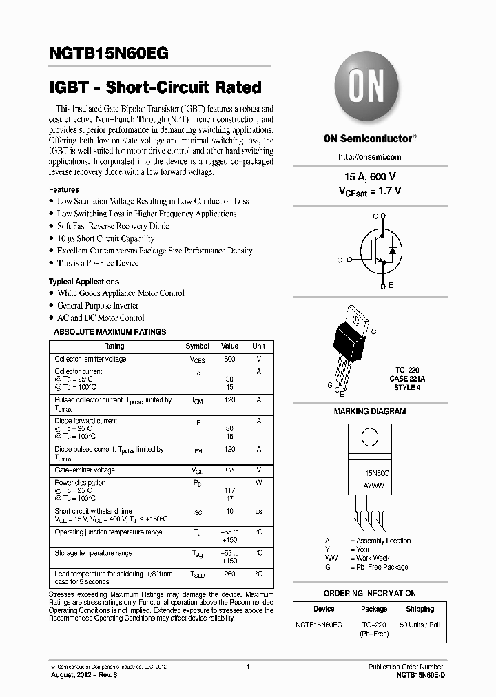 NGTB15N60EG_4713516.PDF Datasheet