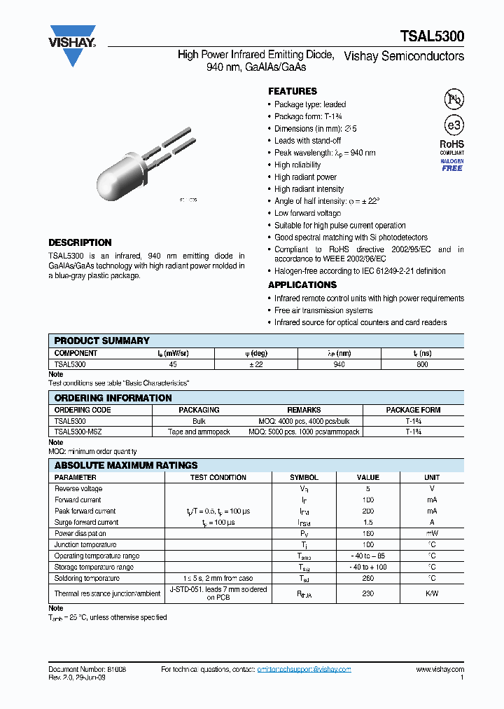 TSAL5300_4719169.PDF Datasheet
