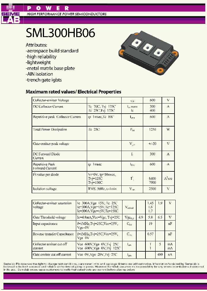SML300HB06_4719450.PDF Datasheet