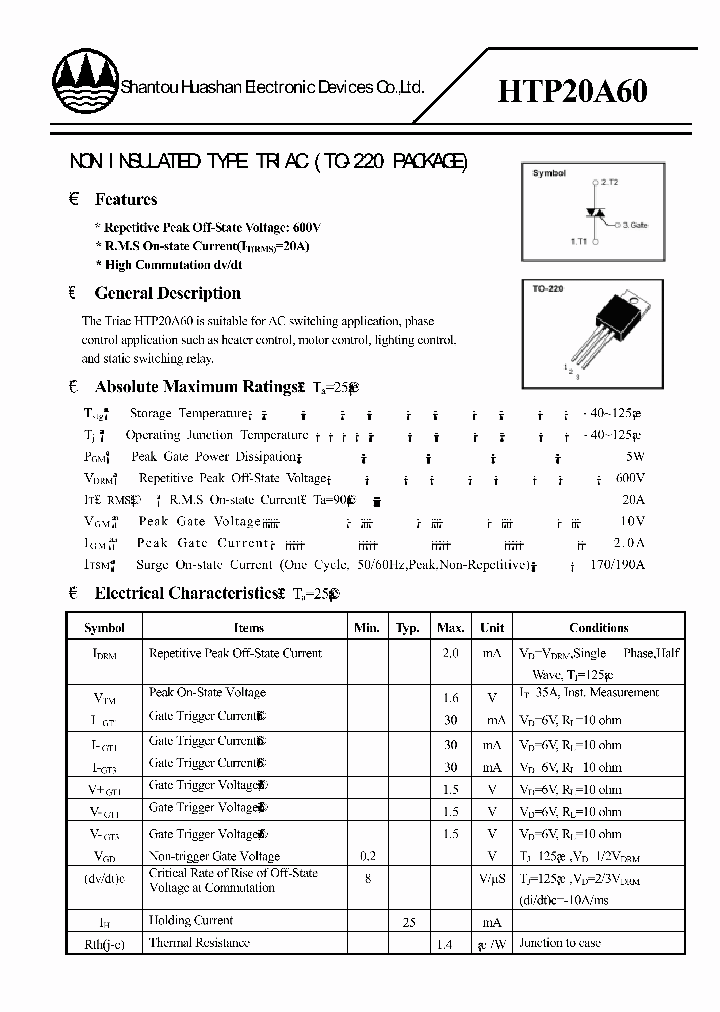 HTP20A60_4719691.PDF Datasheet