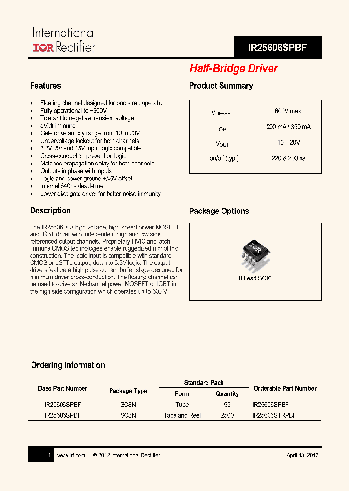 IR25606SPBF_4720851.PDF Datasheet