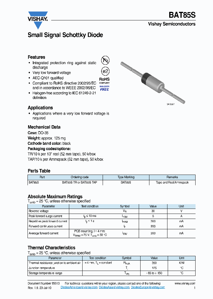 BAT85S10_4723308.PDF Datasheet