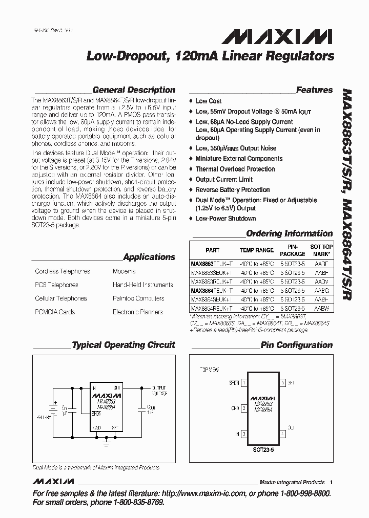 MAX8863R_4731216.PDF Datasheet