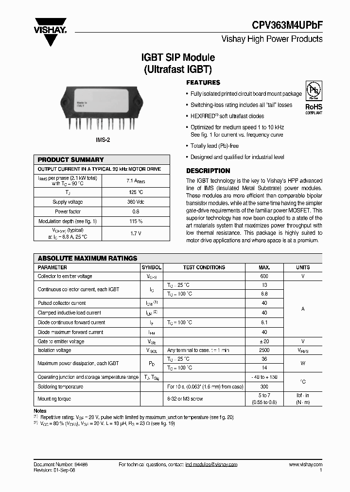 CPV363M4UPBF_4731761.PDF Datasheet