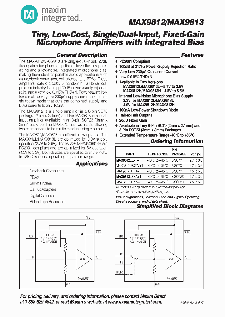 MAX9812_4733849.PDF Datasheet