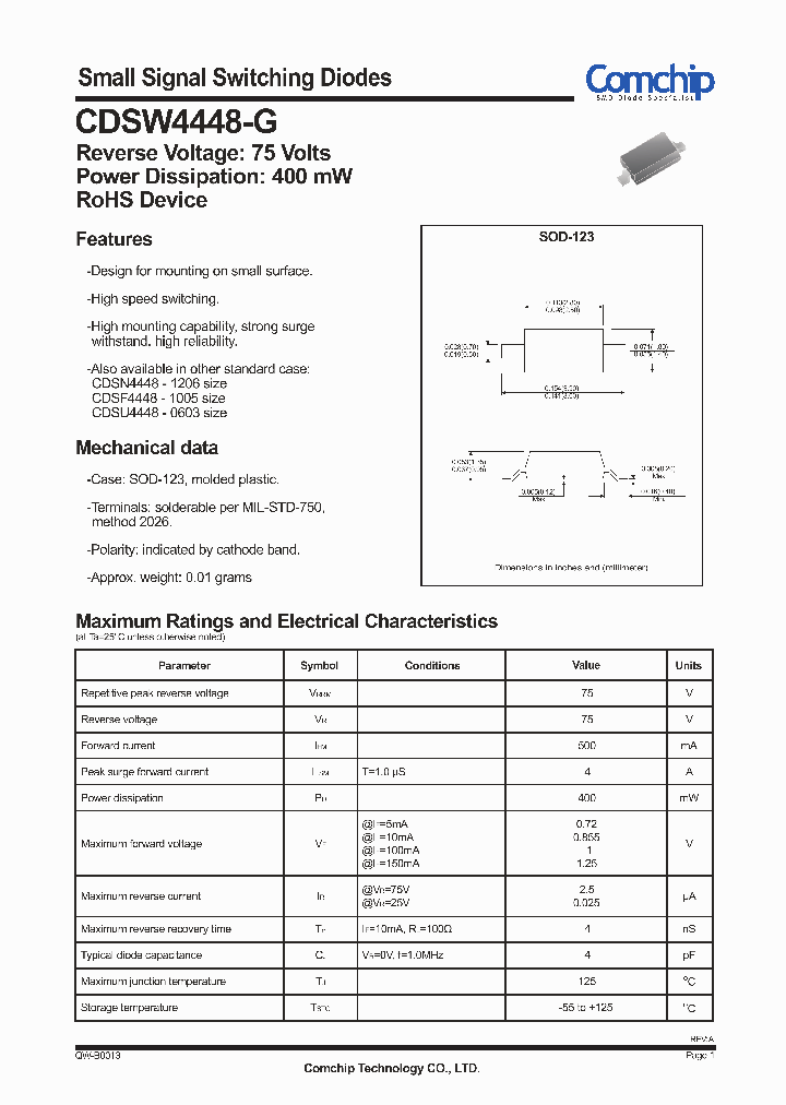 CDSW4448-G_4738332.PDF Datasheet