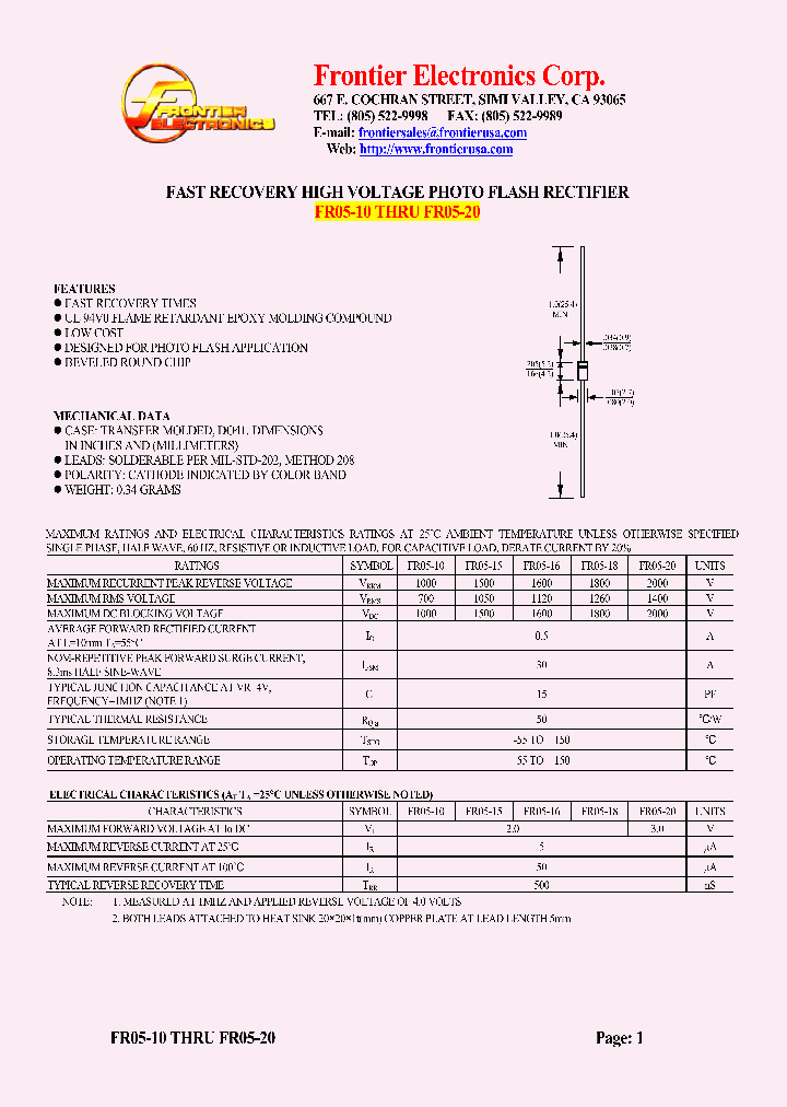 FR05-16_4738542.PDF Datasheet