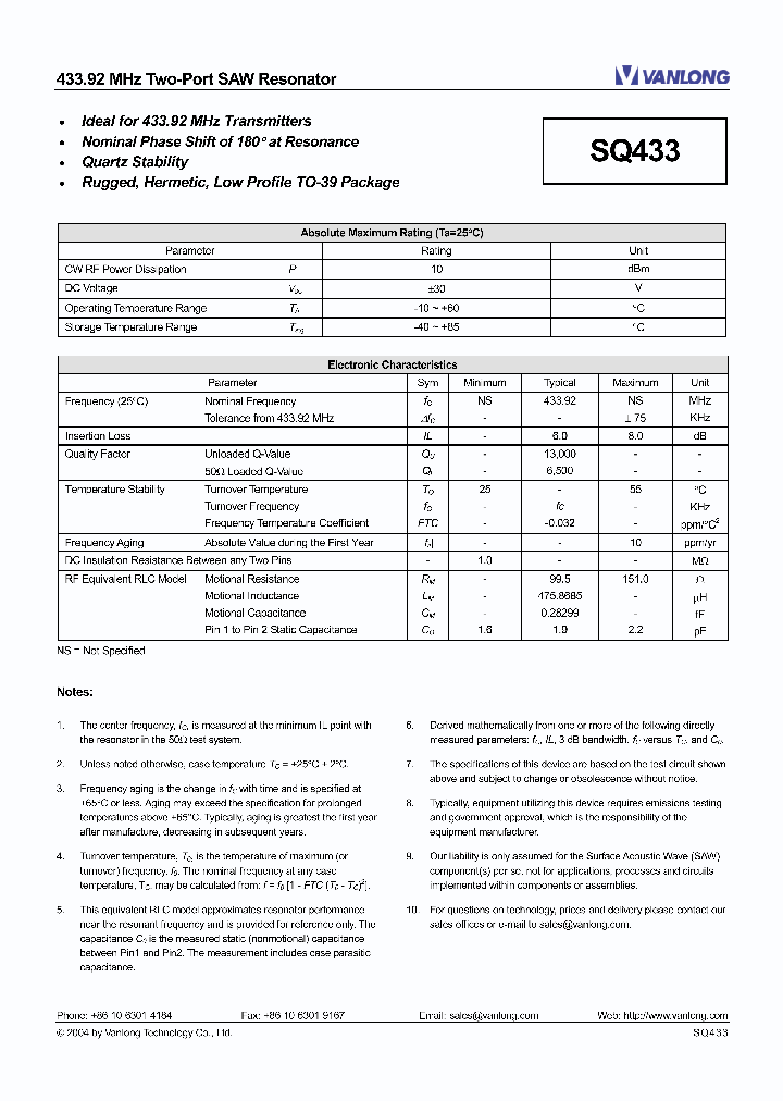 SQ433_4740050.PDF Datasheet