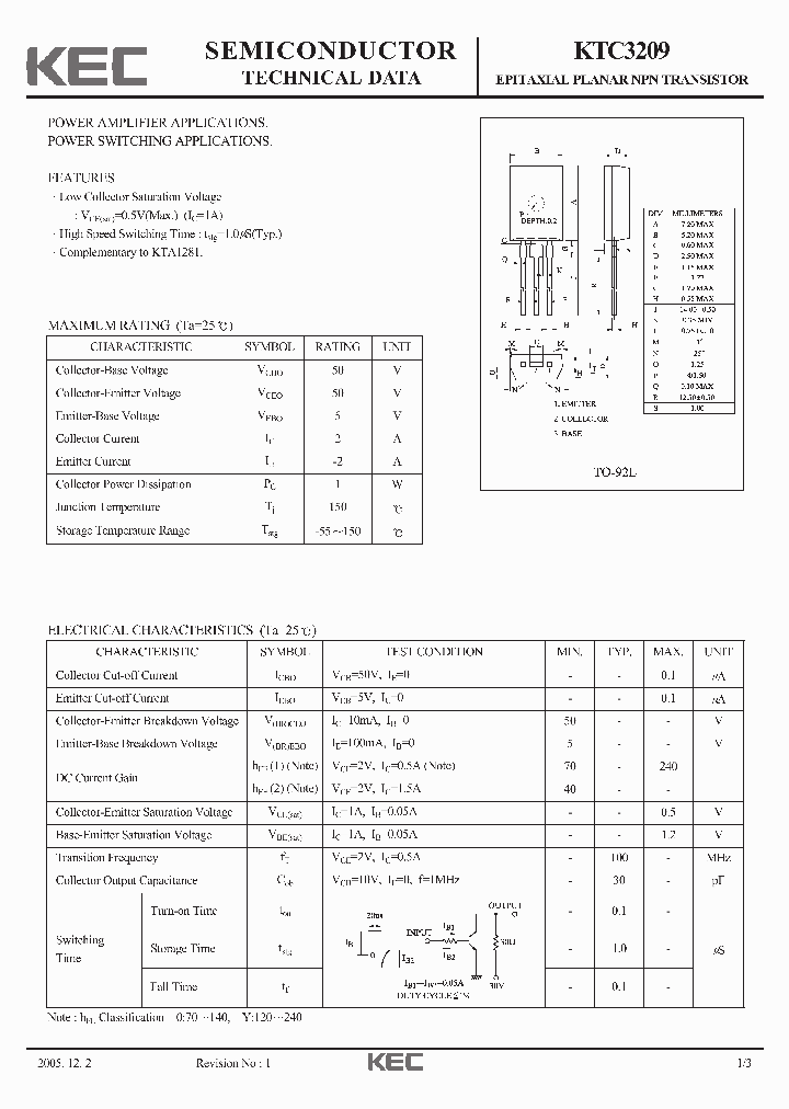 KTC320905_4740521.PDF Datasheet