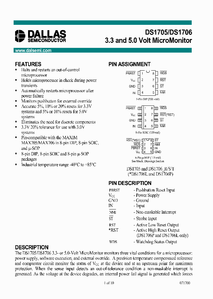 DS1705_4741505.PDF Datasheet