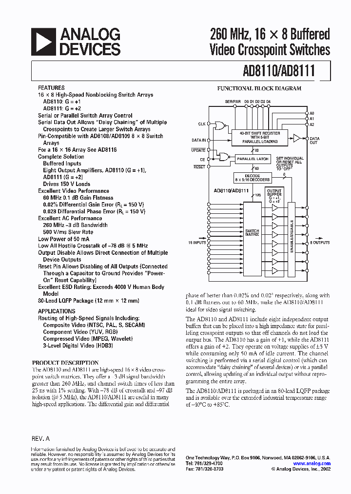 AD8110ASTZ_4743840.PDF Datasheet