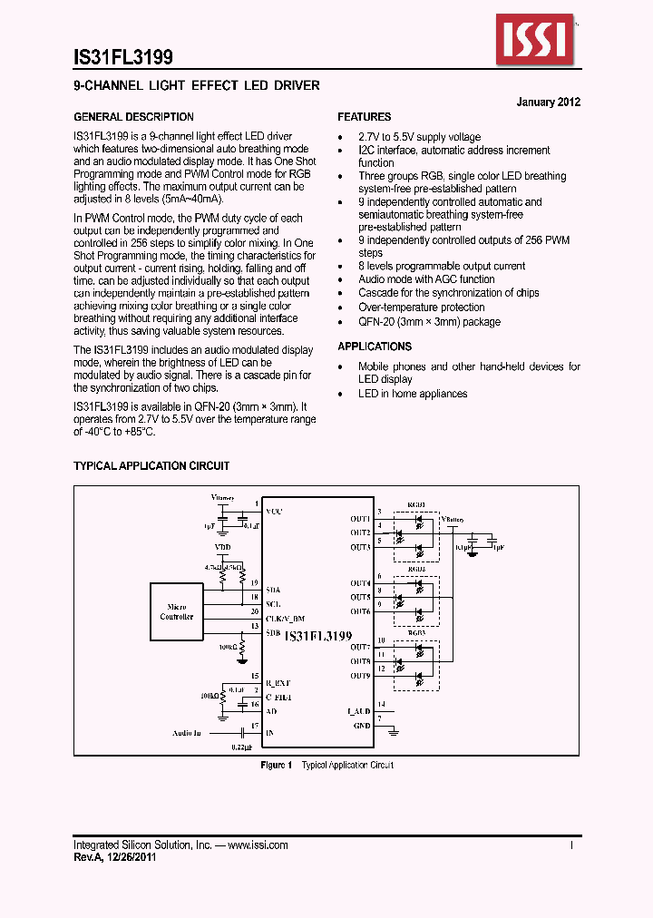 IS31FL3199_4744866.PDF Datasheet