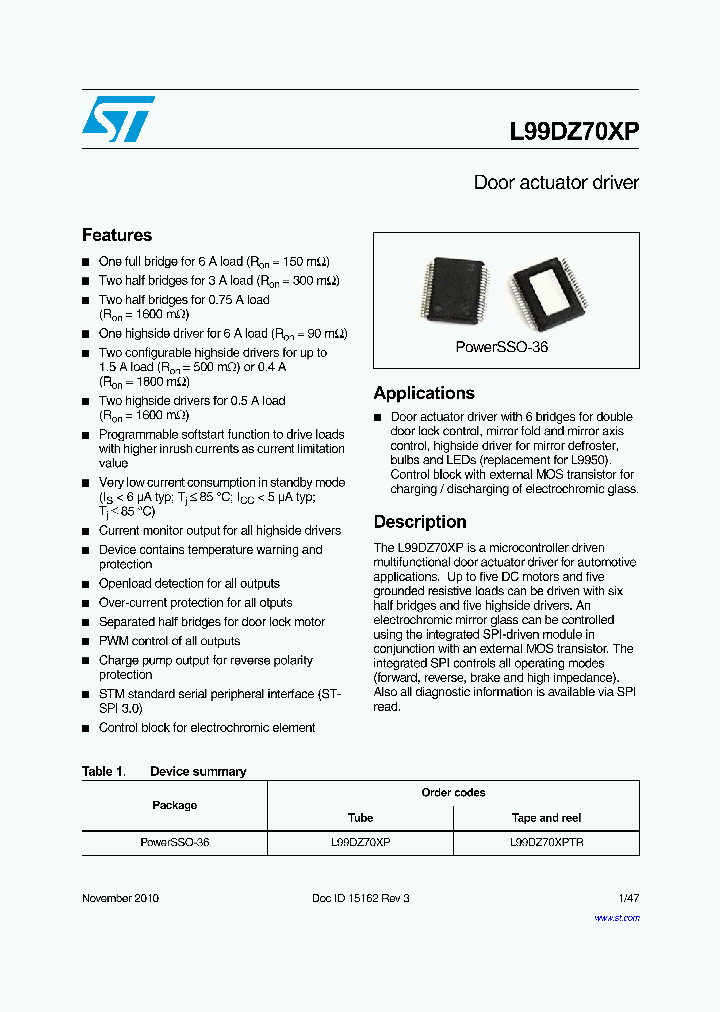 L99DZ70XP_4745680.PDF Datasheet