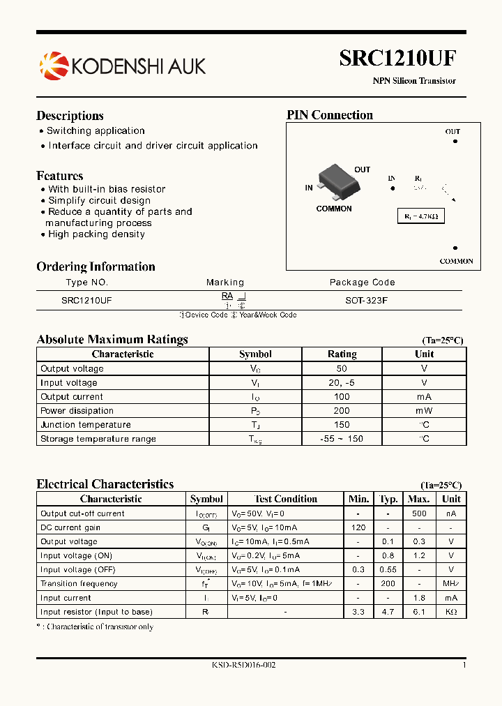 SRC1210UF_4746914.PDF Datasheet