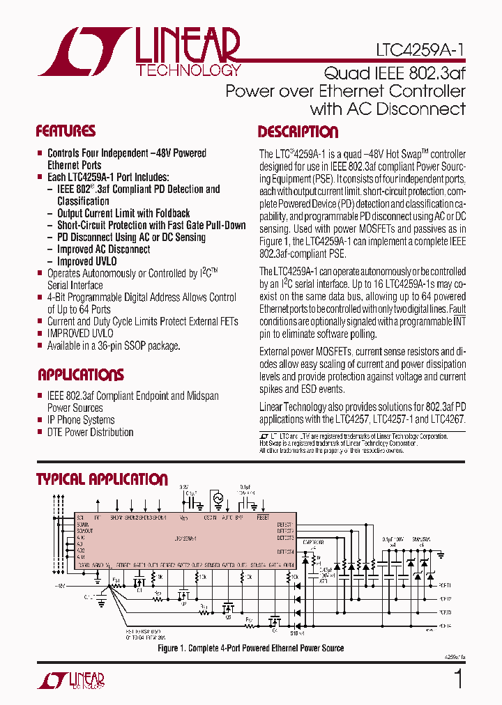 LTC4259AIGW-1TRPBF_4749350.PDF Datasheet