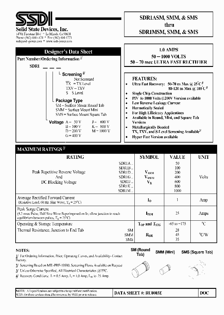 SDR1ASMM_4761471.PDF Datasheet