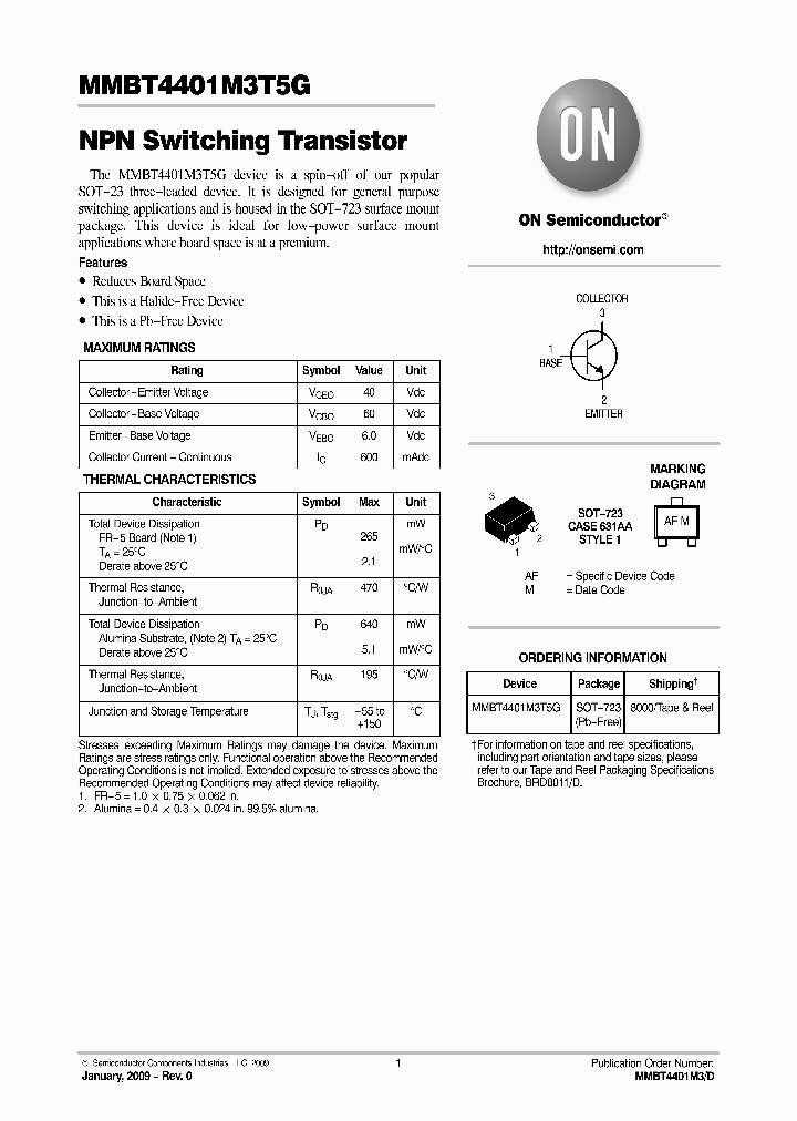 MMBT4401M3T5G_4763737.PDF Datasheet