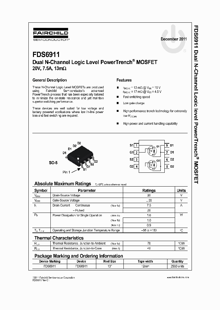 FDS691111_4765391.PDF Datasheet